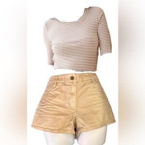Tan/Gold Shorts
